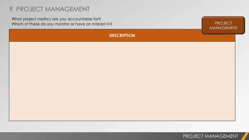 9 project management