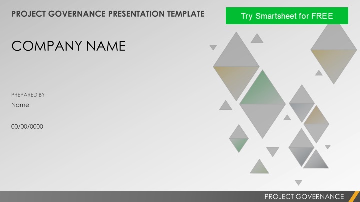 project governance presentation template