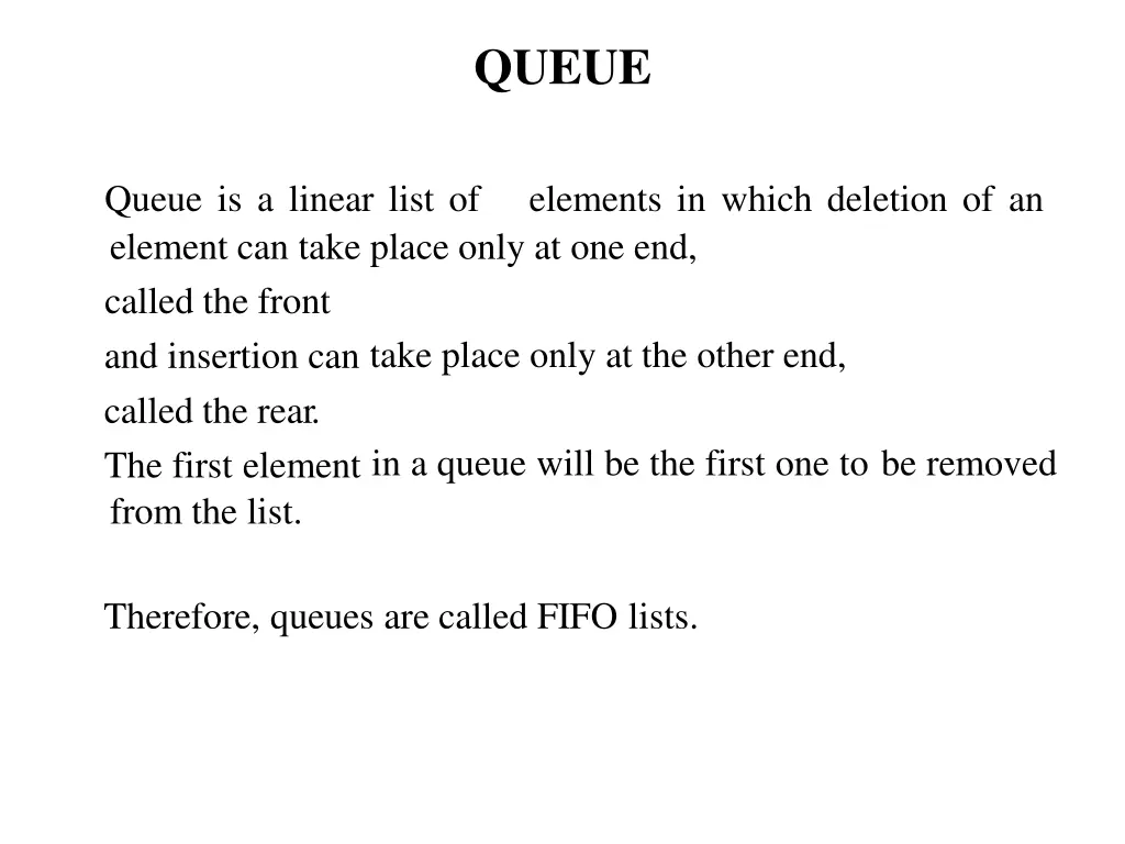 queue