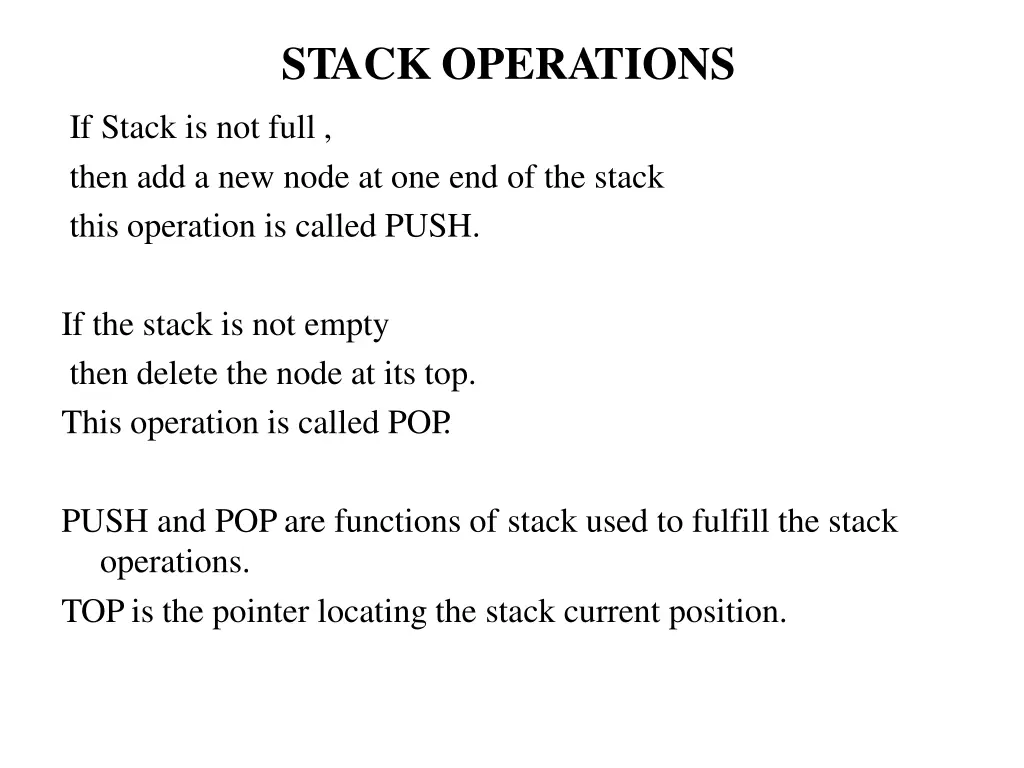 stack operations 1