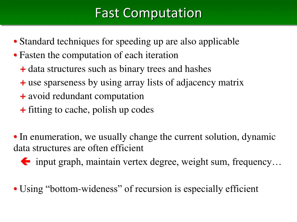 fast computation