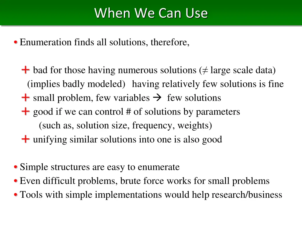 when we can use