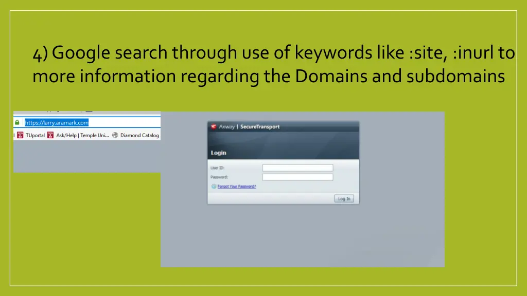 4 google search through use of keywords like site