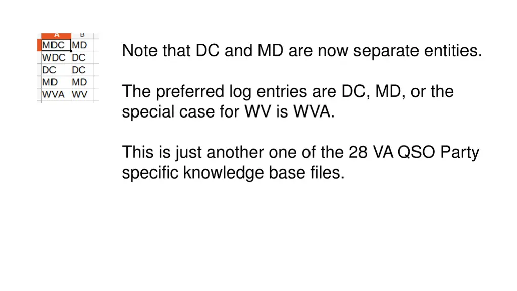 note that dc and md are now separate entities