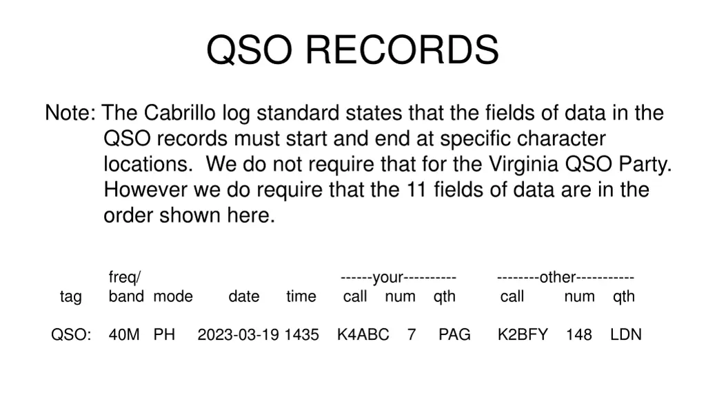 qso records 2