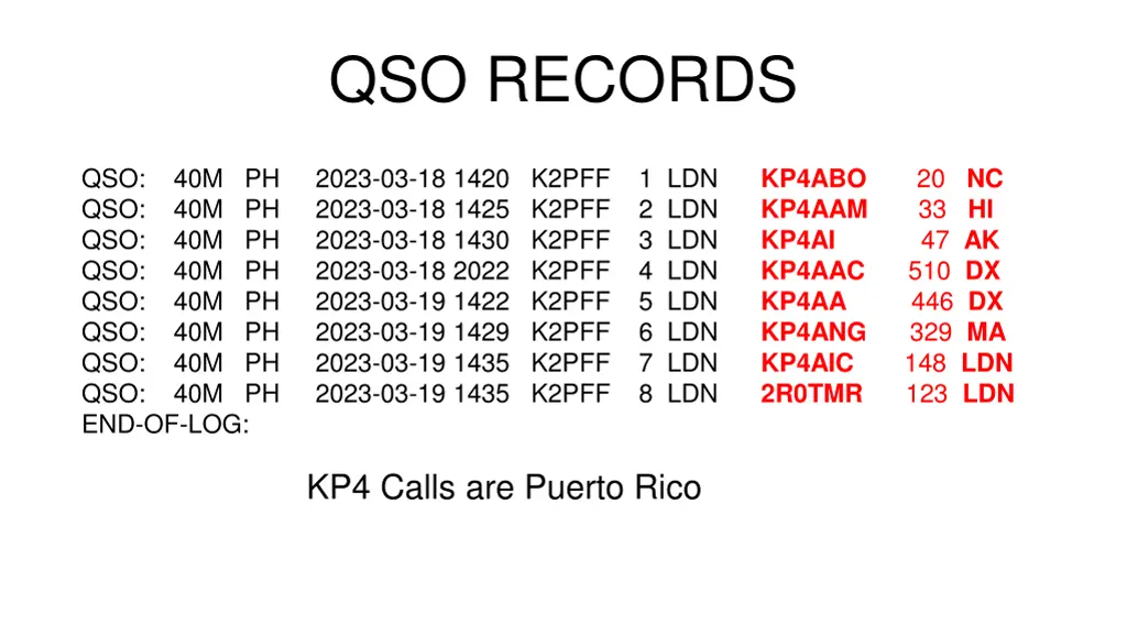 qso records 4