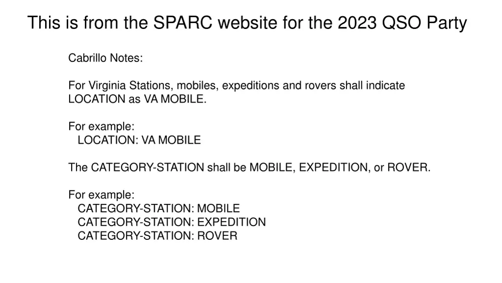 this is from the sparc website for the 2023