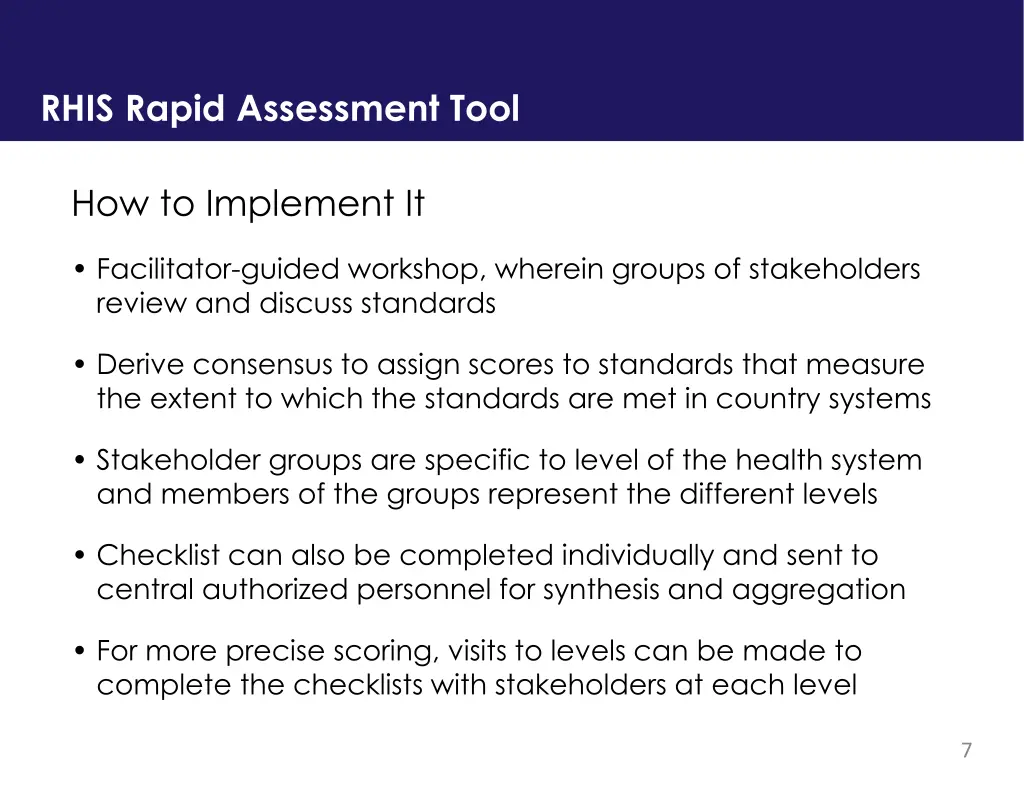 rhis rapid assessment tool 1