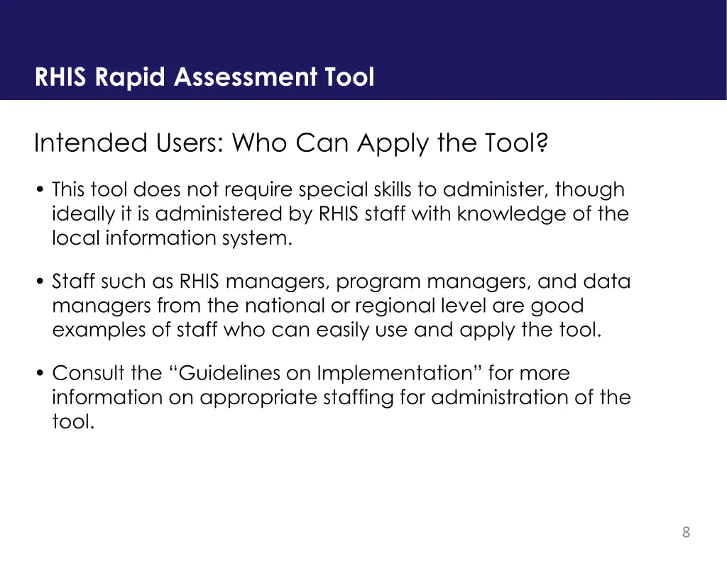 rhis rapid assessment tool 2