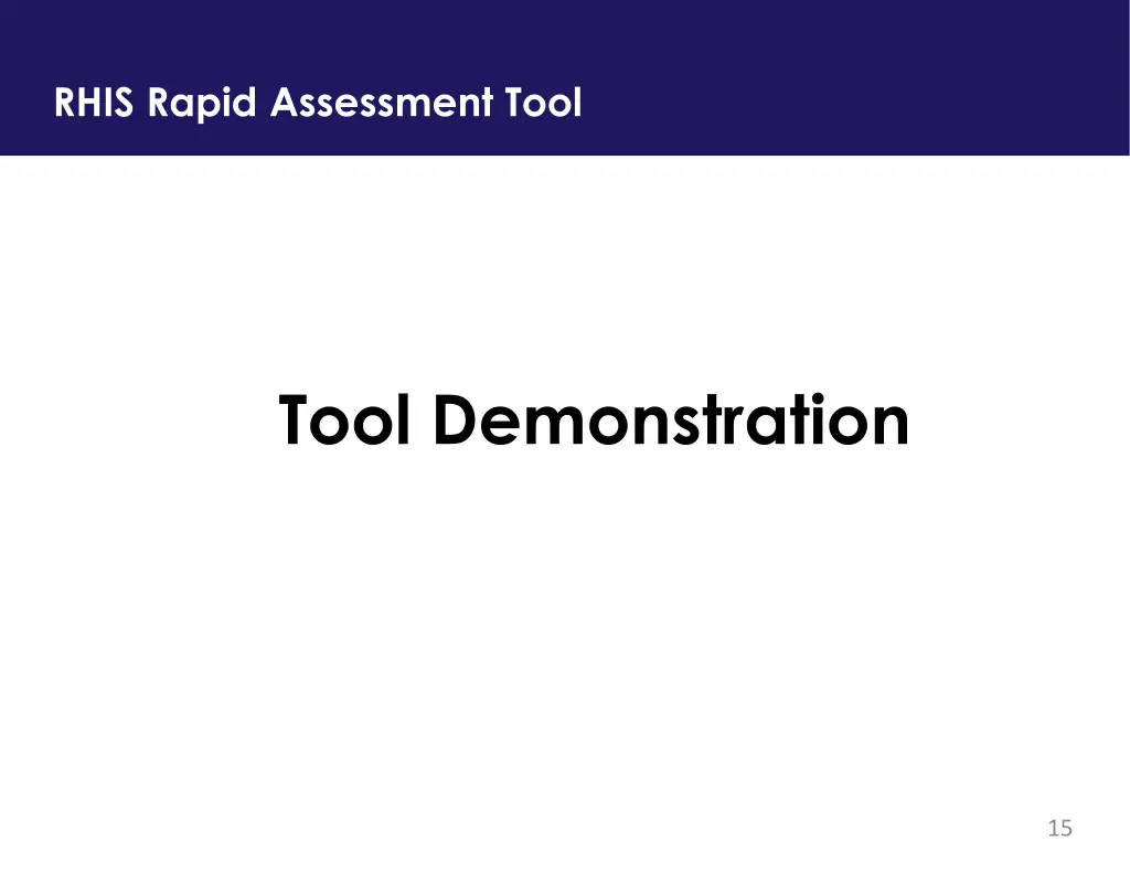 rhis rapid assessment tool 9