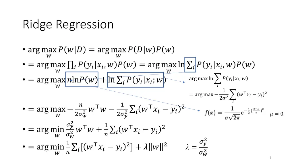 ridge regression
