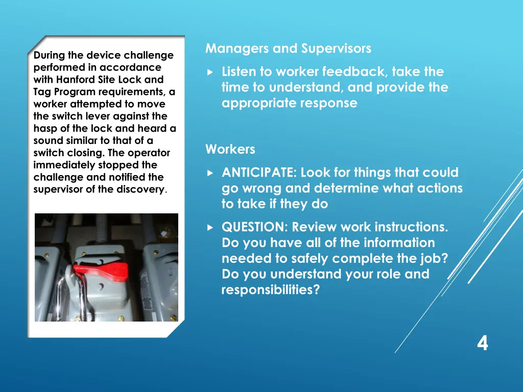 managers and supervisors