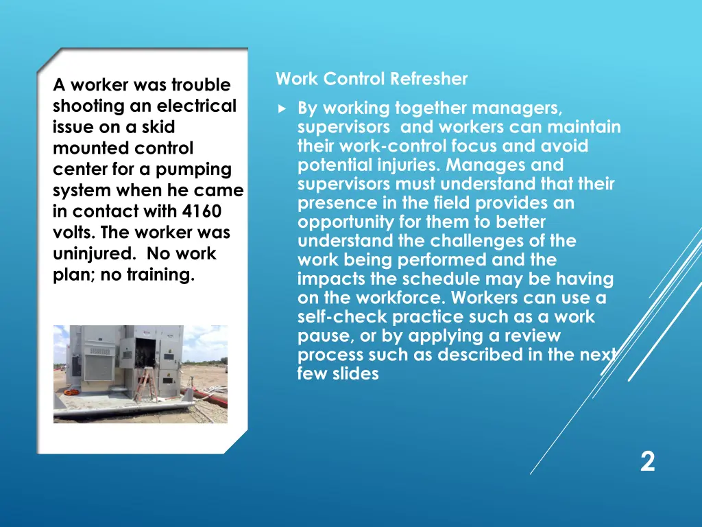 work control refresher