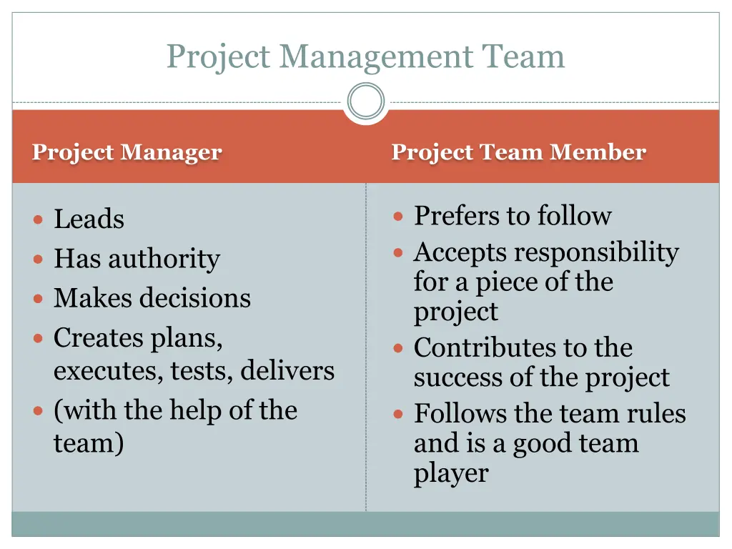 project management team