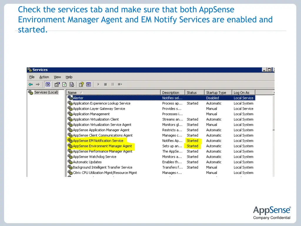 check the services tab and make sure that both