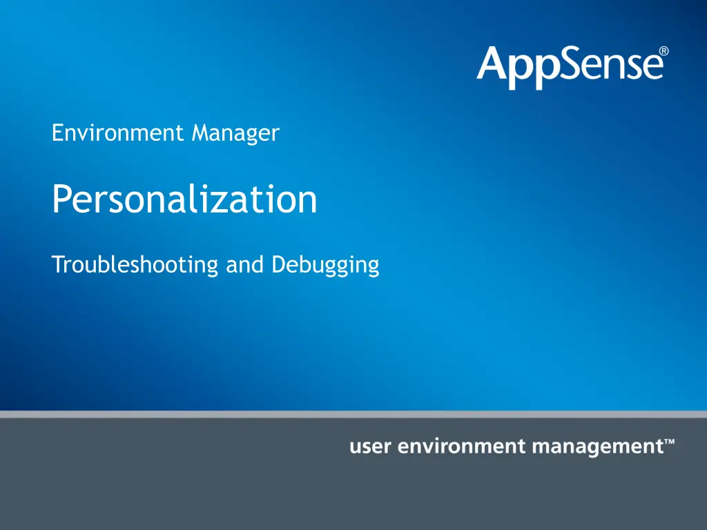 environment manager 1
