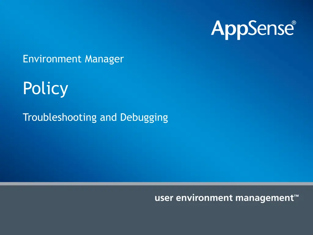 environment manager