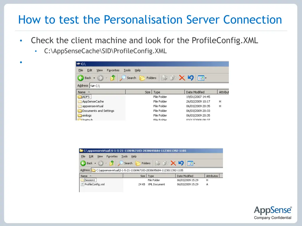how to test the personalisation server connection 1