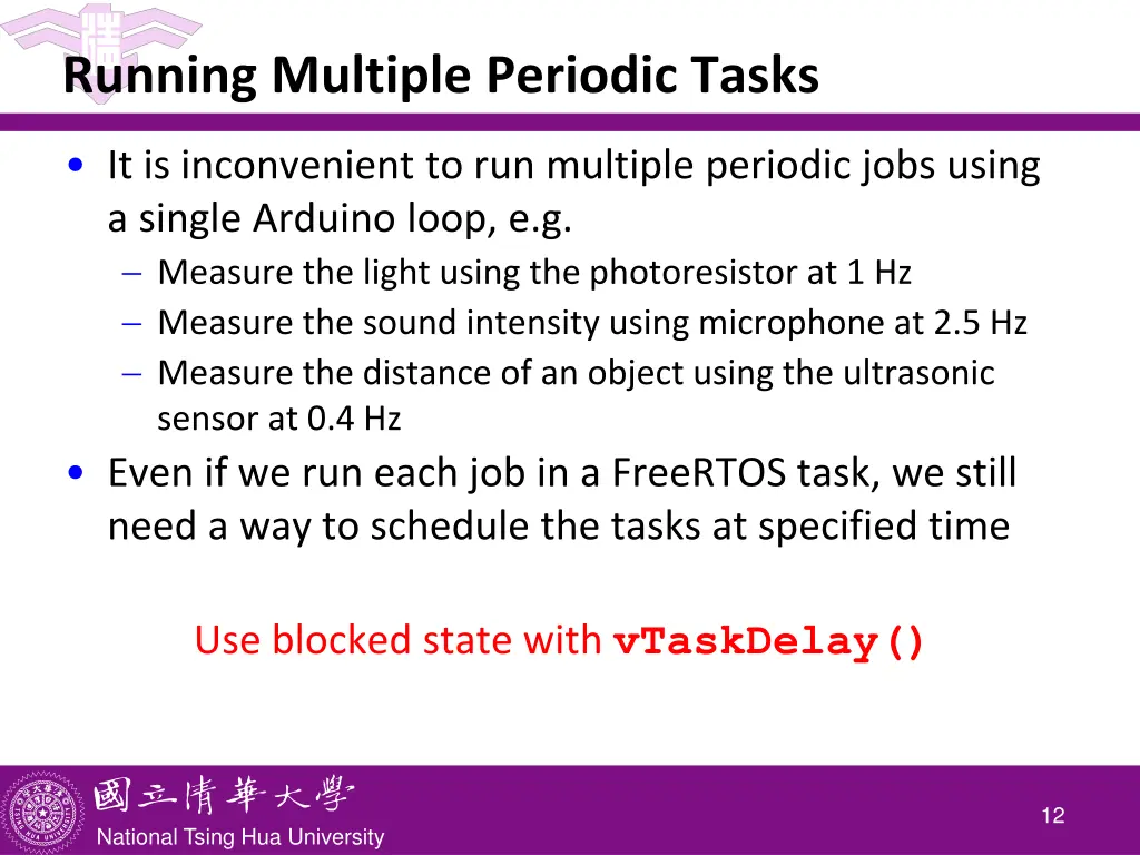 running multiple periodic tasks