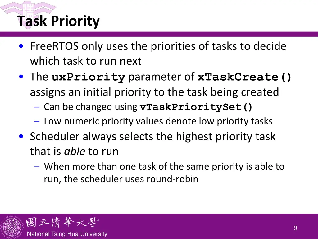 task priority