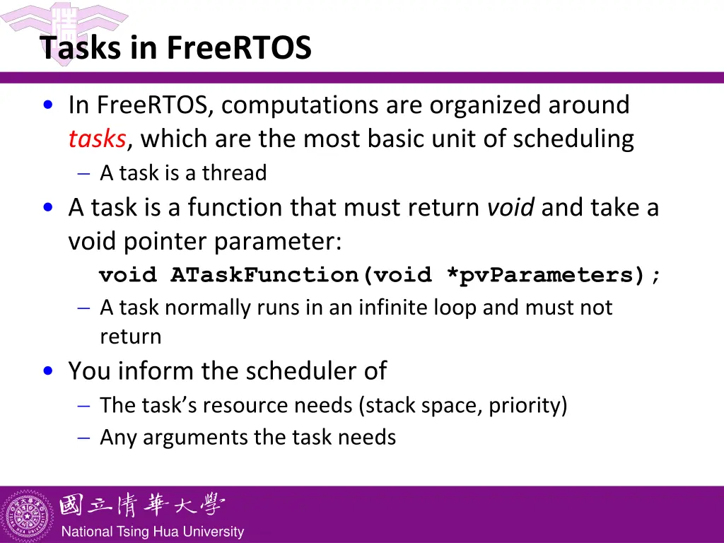 tasks in freertos