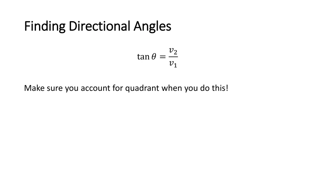 finding directional angles finding directional 3