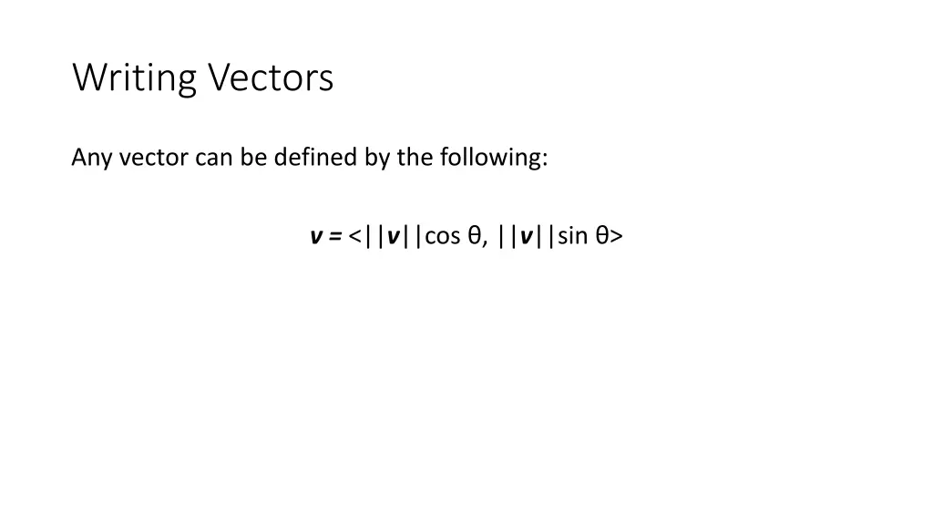 writing vectors
