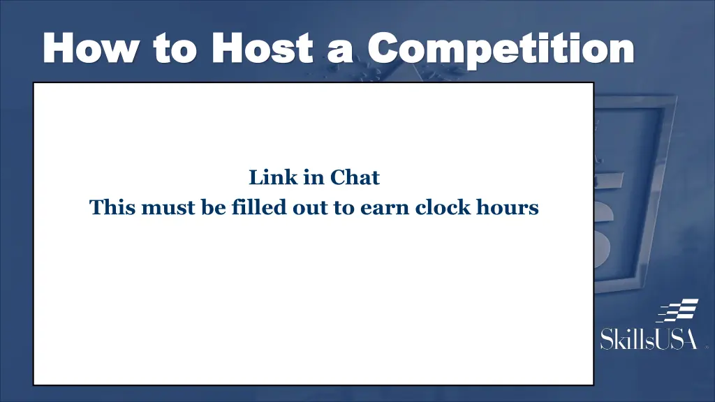 how to host a competition how to host
