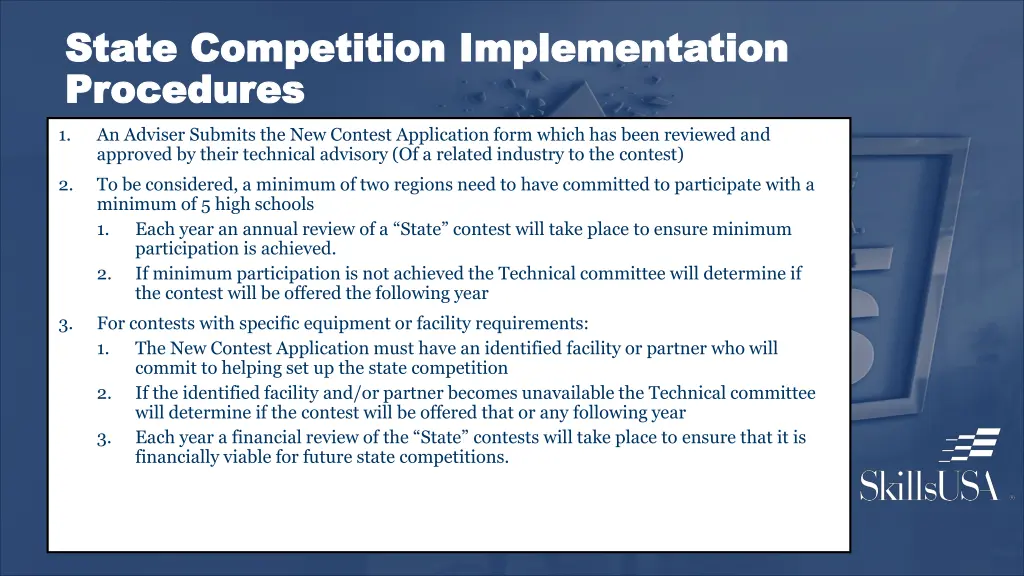 state competition implementation state