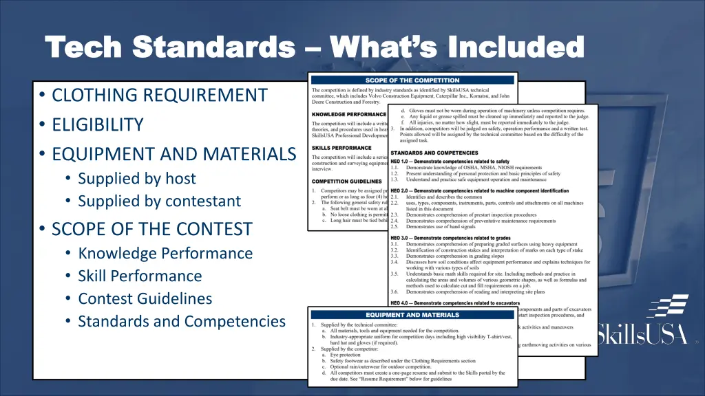 tech standards tech standards what s included