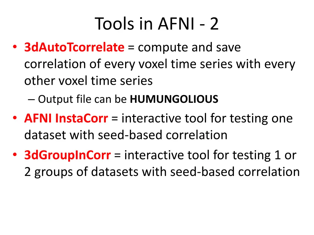 tools in afni 2