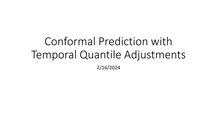 conformal prediction with temporal quantile