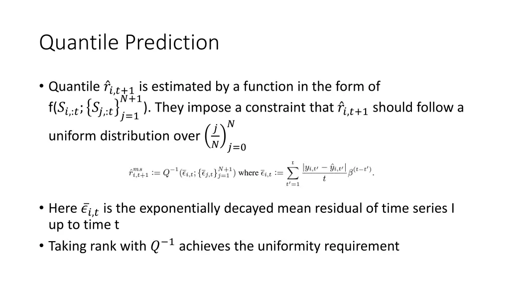 quantile prediction