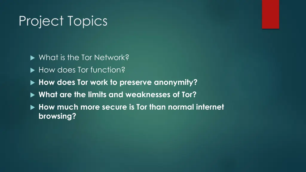 project topics