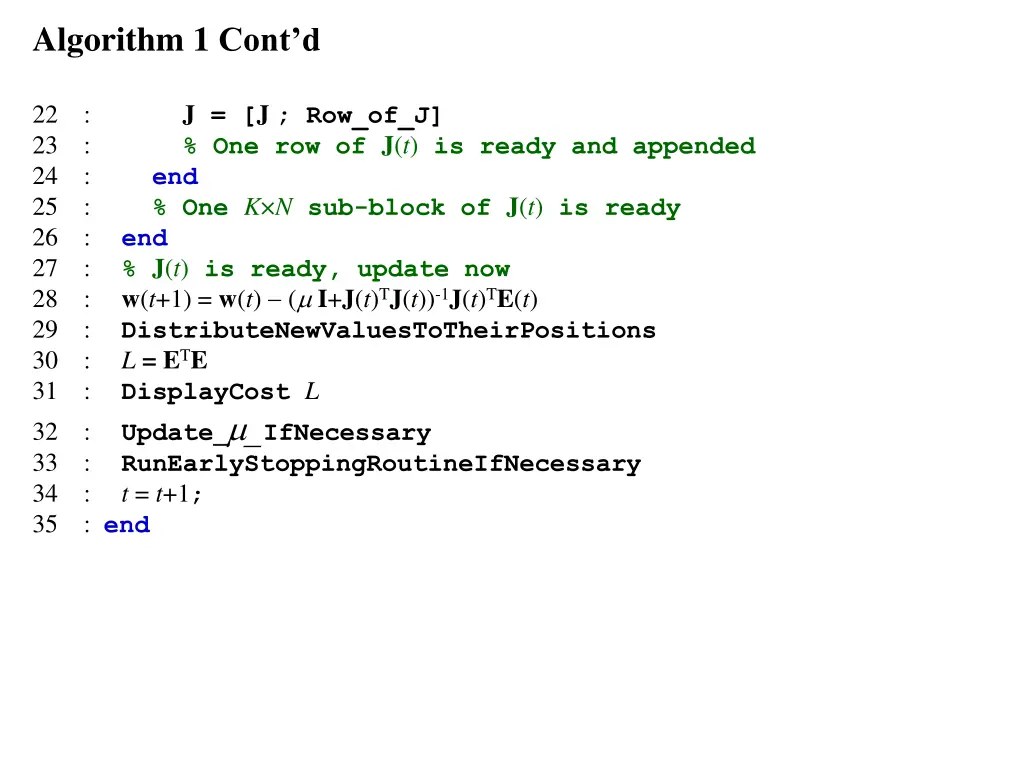 algorithm 1 cont d