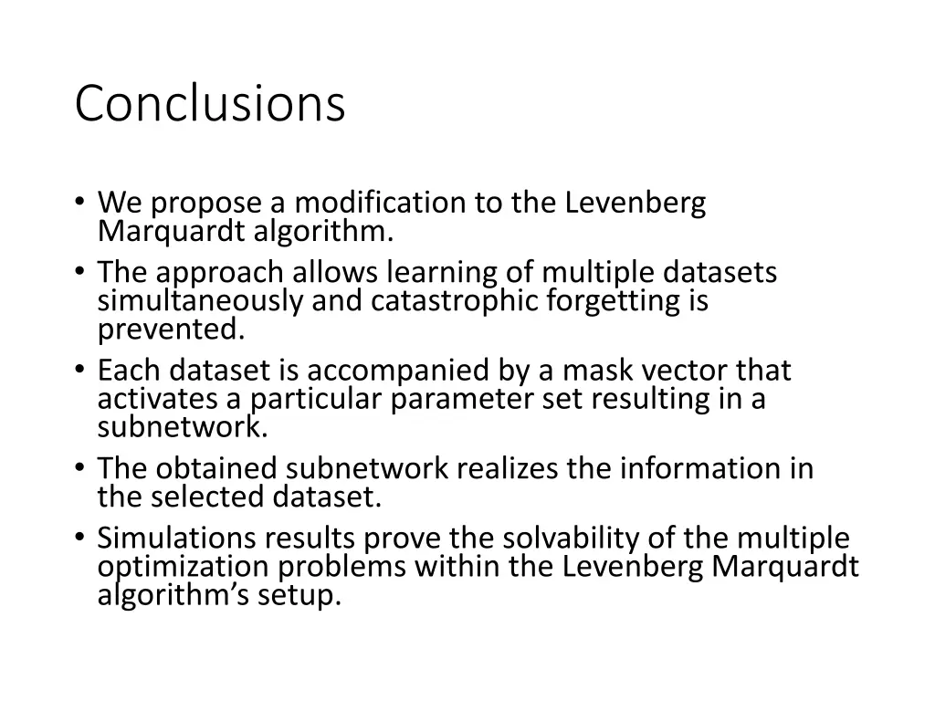 conclusions