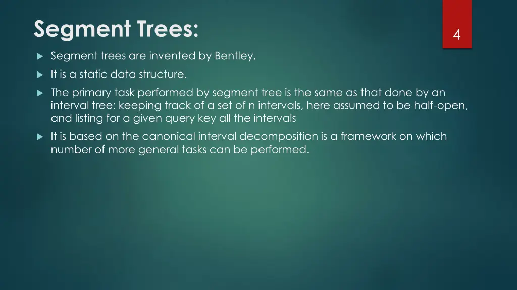 segment trees