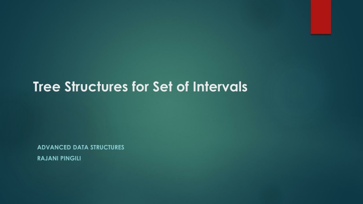 tree structures for set of intervals
