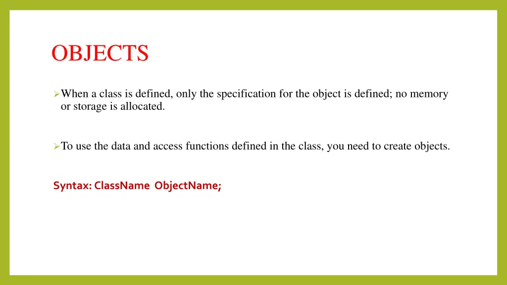 objects 1