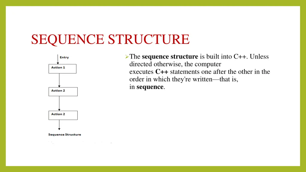 sequence structure