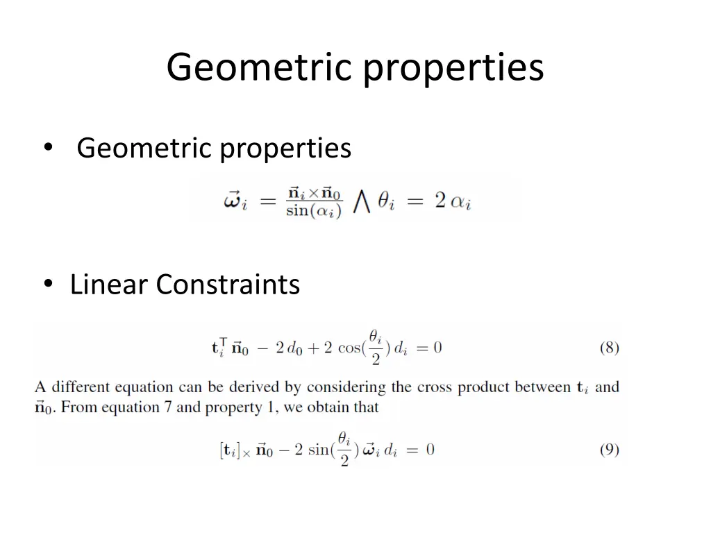 geometric properties