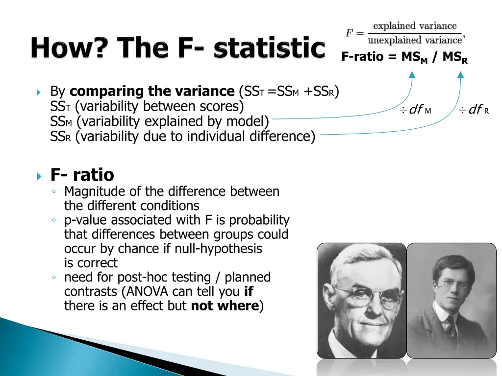 f ratio ms m ms r