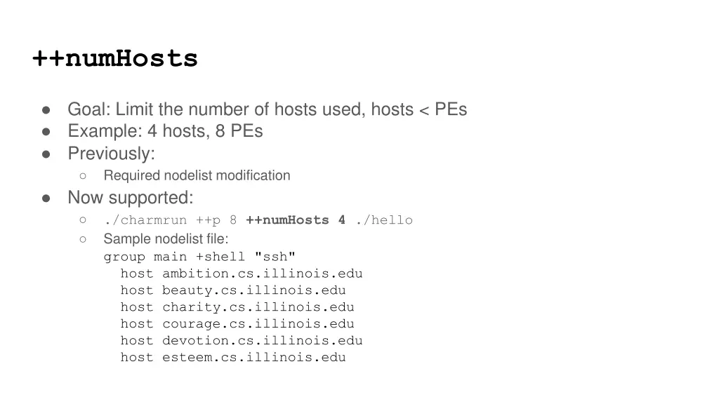 numhosts