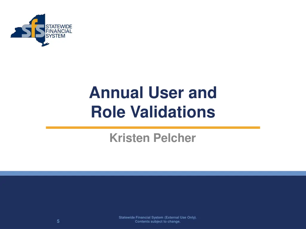 annual user and role validations