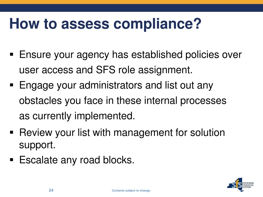 how to assess compliance