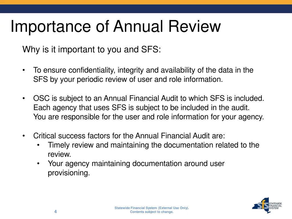 importance of annual review