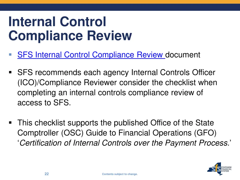 internal control compliance review 1