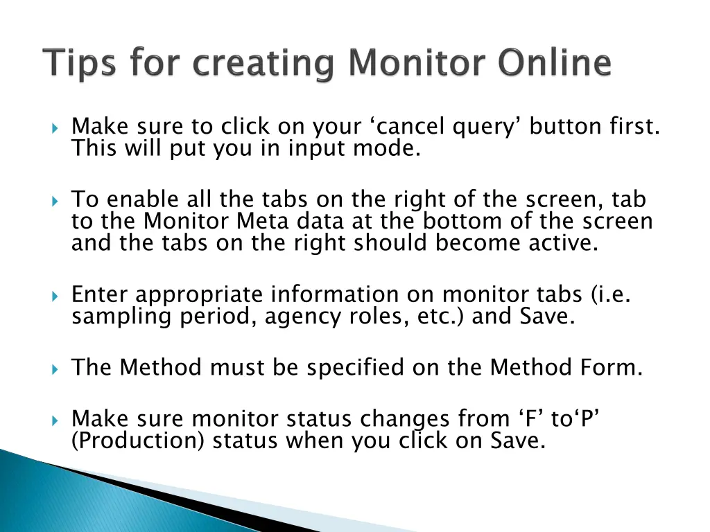 make sure to click on your cancel query button