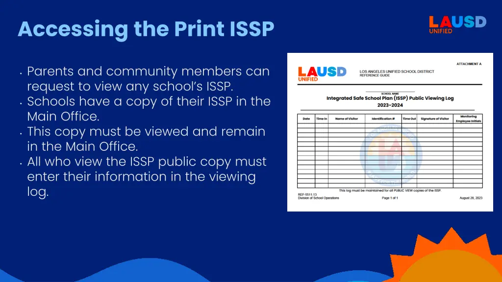 accessing the print issp