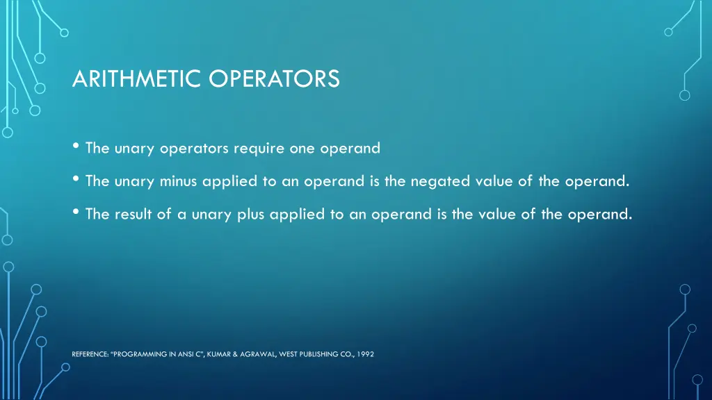 arithmetic operators 2